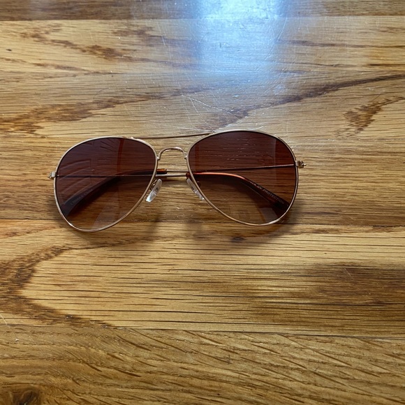 Accessories - Classic Aviator Brown Sunglasses